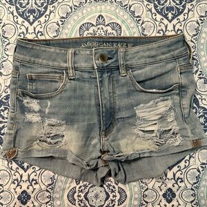 American Eagle Outfitters Light Blue shortie Jean Shorts